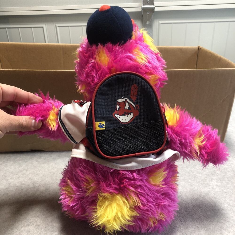Build A Bear MLB Cleveland Indians Chief Wahoo Mascot Slider Plush in Jersey - Picture 4 of 7